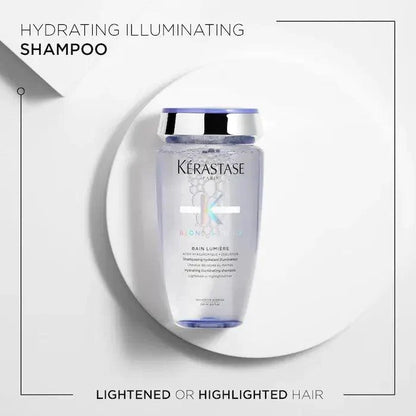 Kerastase hydrating illuminating shampoo for lightened or highlighted hair.