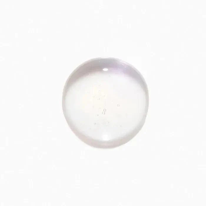 Clear round glass lens on white background