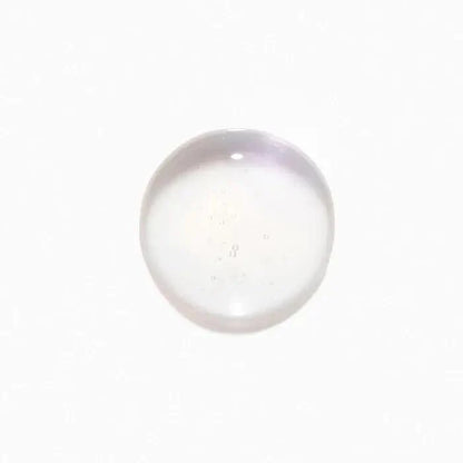 Clear round glass lens on white background