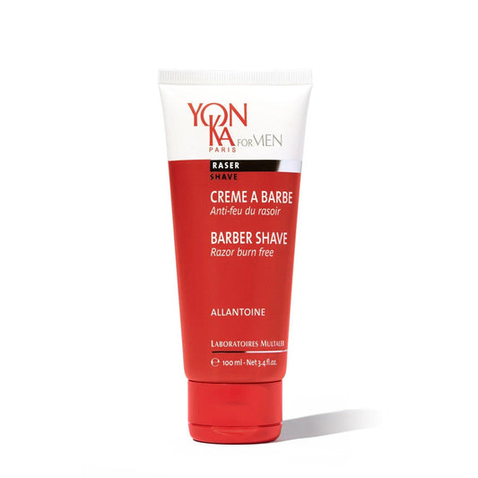 Yon-Ka Barber Shave cream for men, soothing formula with allantoin, 100 ml for sensitive skin and tough stubble.