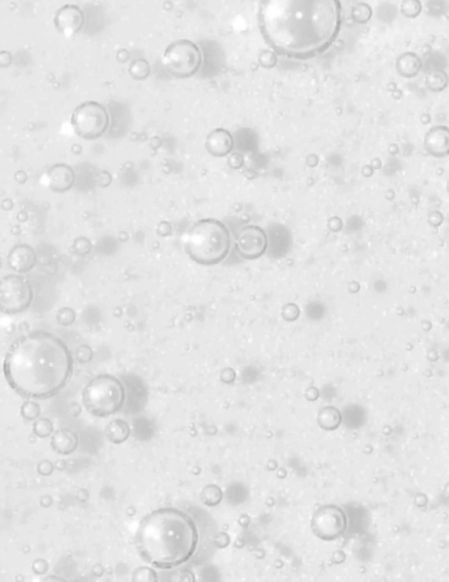 bubbles in a foamy texture, representing a refreshing and cleansing shampoo formula