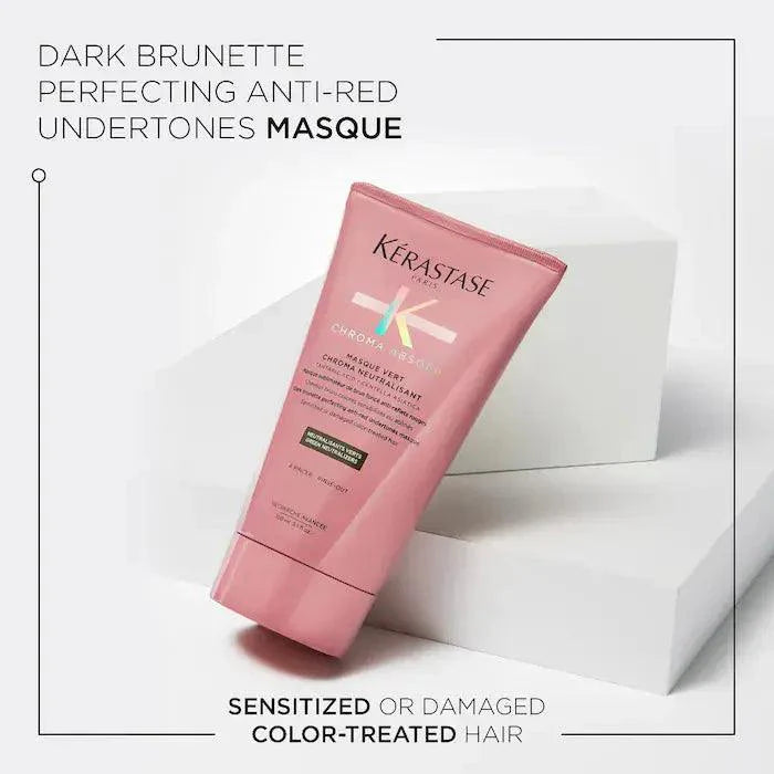 Kérastase dark brunette perfecting anti-red undertones hair masque for sensitized or damaged color-treated hair
