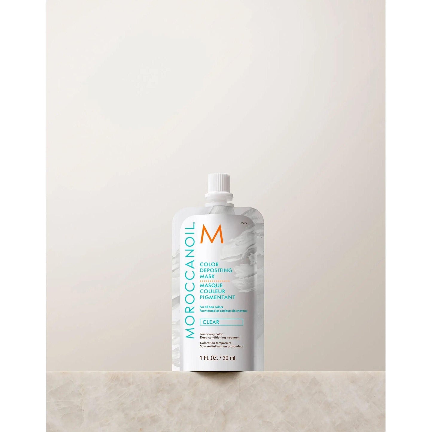Moroccanoil Color Depositing Mask 30ml for deep conditioning and vibrant hair color enhancement.