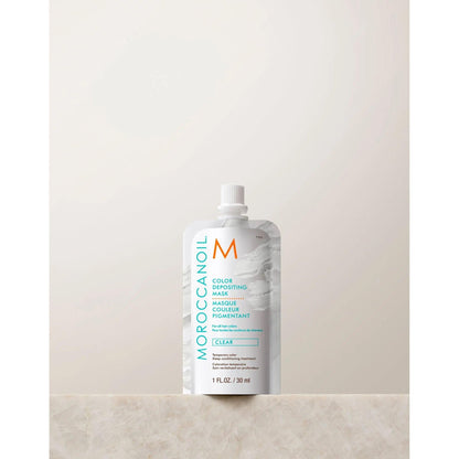 Moroccanoil Color Depositing Mask 30ml for deep conditioning and vibrant hair color enhancement.