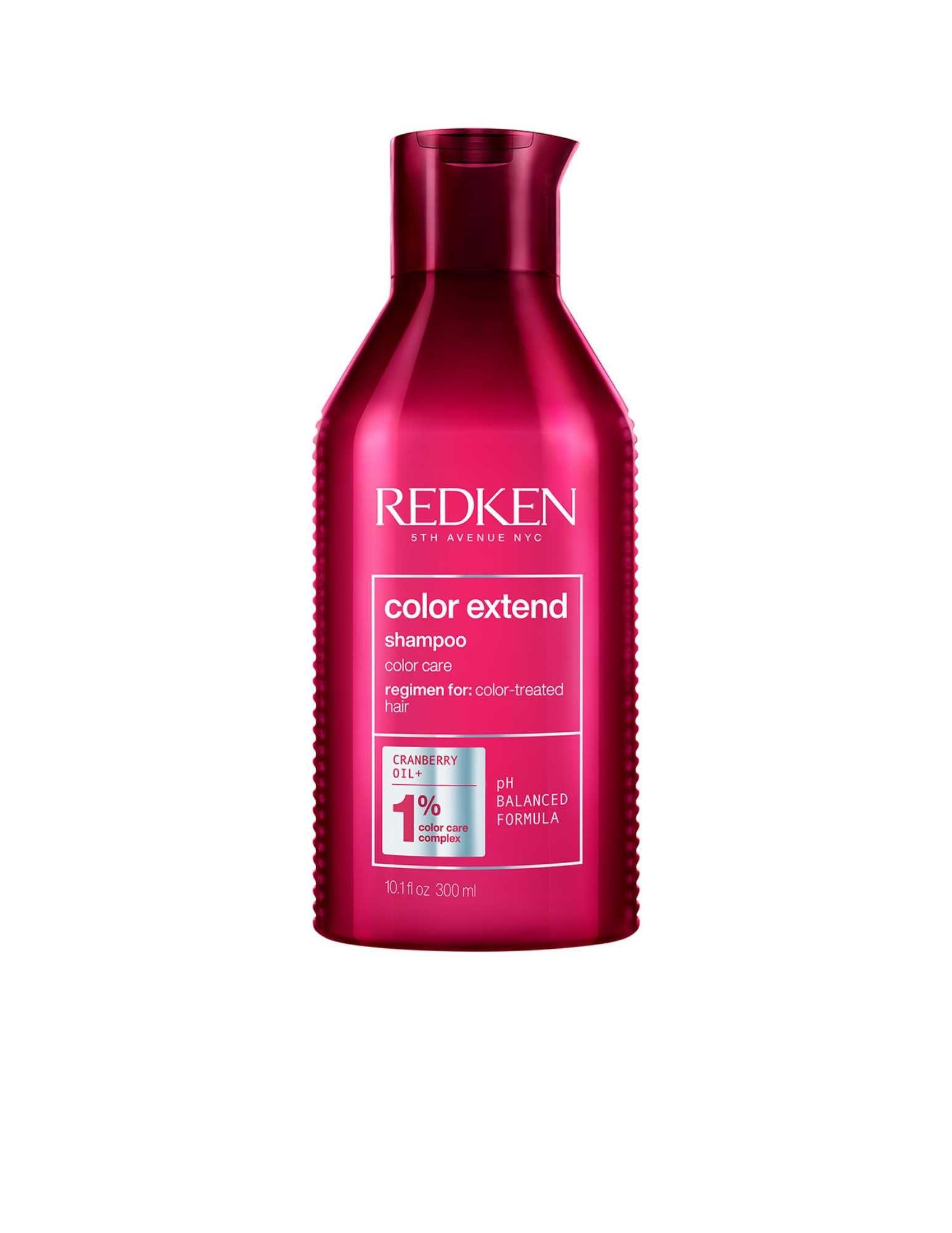 Redken Color Extend Shampoo 1L, color-preserving formula for color-treated hair, cleanses and maintains vibrancy.