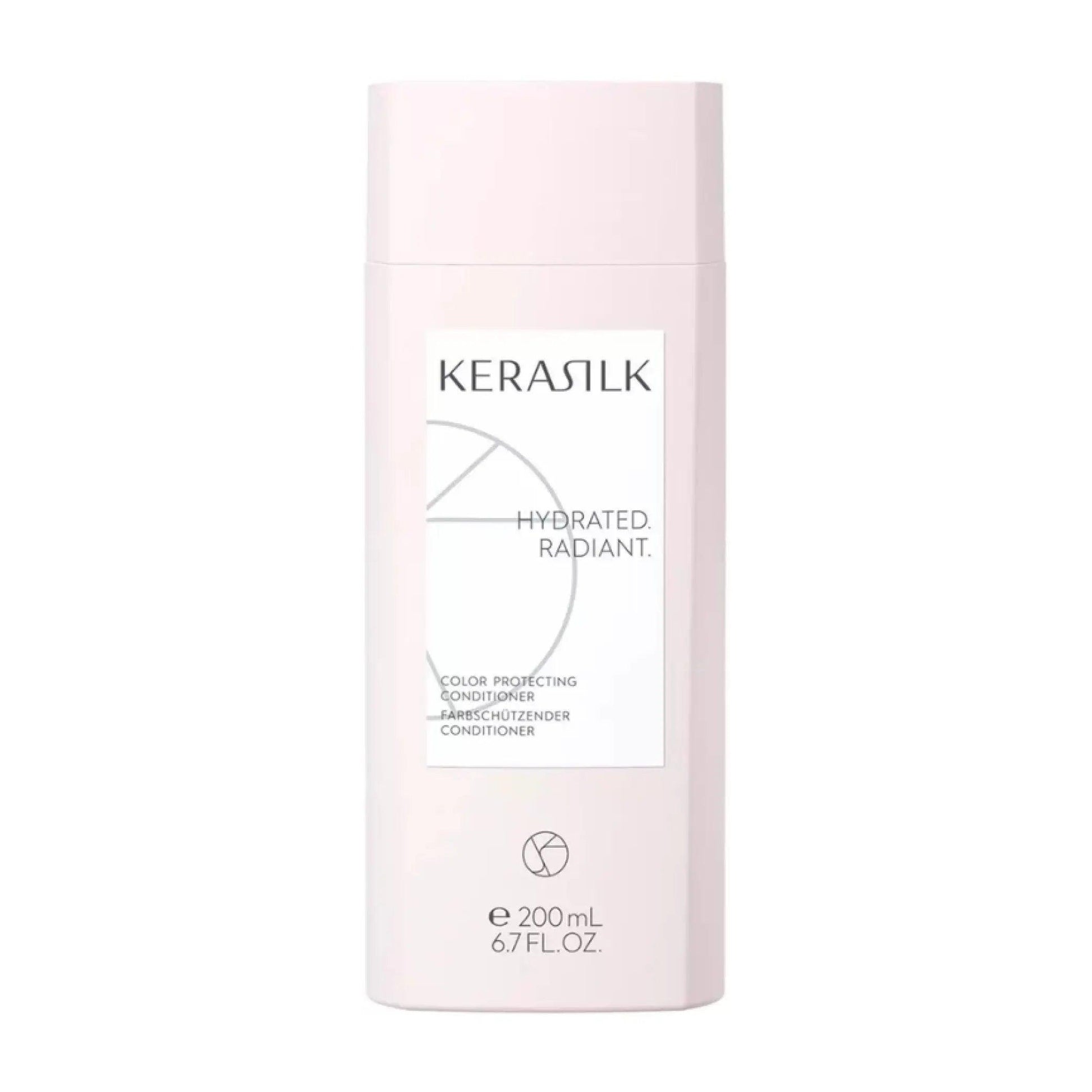 KERASILK Color Protecting Conditioner 200ml bottle for vibrant color-treated hair, hydrates and protects from damage.