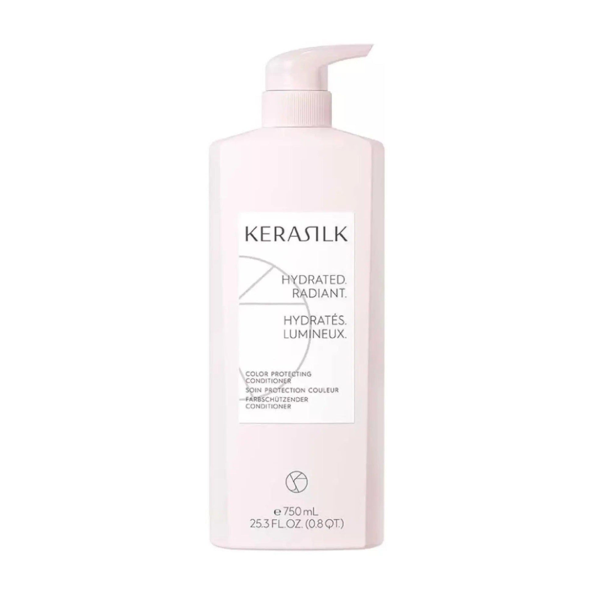 Kérastase Color Protecting Conditioner bottle for vibrant, long-lasting color-treated hair, 750ml.