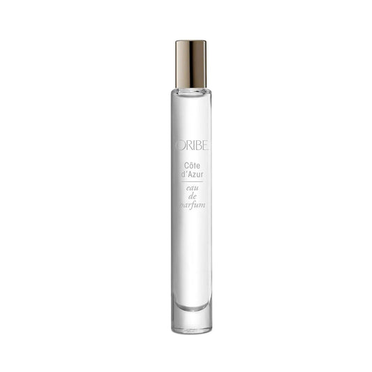 Côte D’Azur Eau De Parfum travel bottle featuring notes of bergamot, jasmine, and sandalwood for a luxurious fragrance experience.