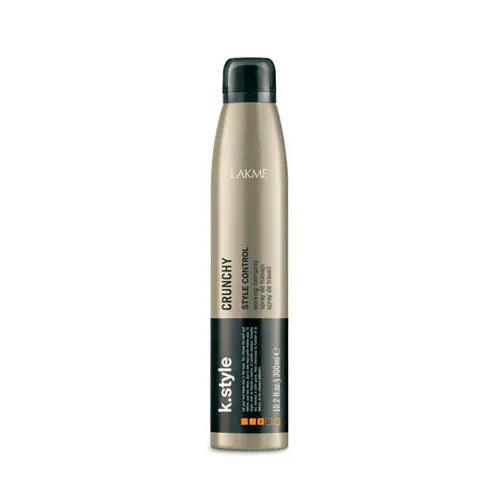 Crunchy Working Spray by Lakme for instant hold, style control, and UV protection with grape seed antioxidants.