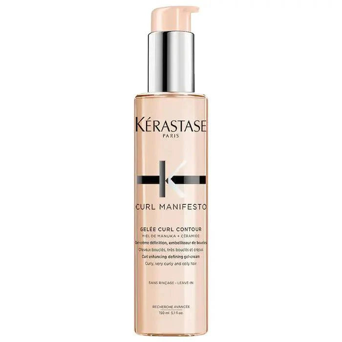 Kérastase Curl Manifesto Gelée Contour for defining and enhancing natural curls, ideal for all curly hair types.