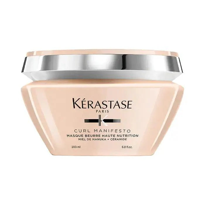 Kérastase Curl Manifesto Masque Beurre Haute Nutrition hair mask for curly hair, 200 ml packaging.