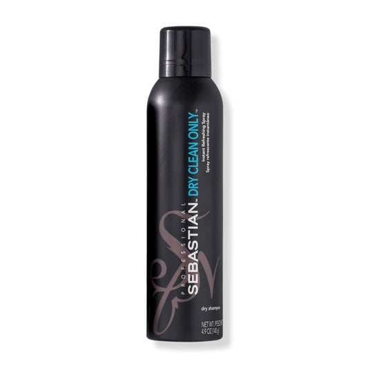 Sebastian Dry Clean Only styling spray bottle, instantly refreshes and textures hair for easy styling.