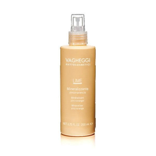 Hydrating mineralizing lotion with Zinc and Orange from Vagheggi, ideal for daily skin protection and rejuvenation.