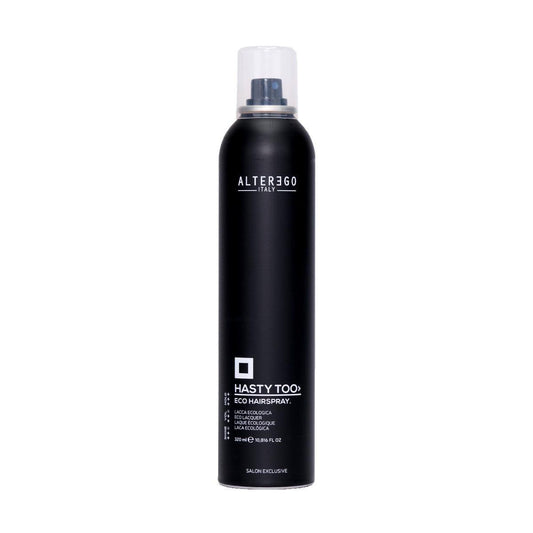 Eco hairspray for restoring curls, adding volume, and enhancing manageability for all hair types.