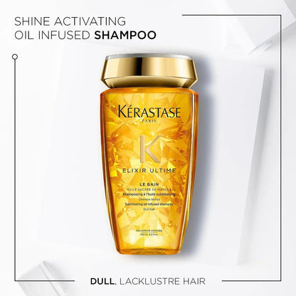 Kerastase Elixir Ultime shine activating oil infused shampoo for dull hair