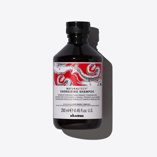 Davines Energizing Shampoo bottle, 250 ml, designed to invigorate and revitalize dull, lifeless hair with natural ingredients.