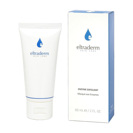 Enzyme Exfoliant product tube and box by Eltraderm for gentle, effective skincare and exfoliation.