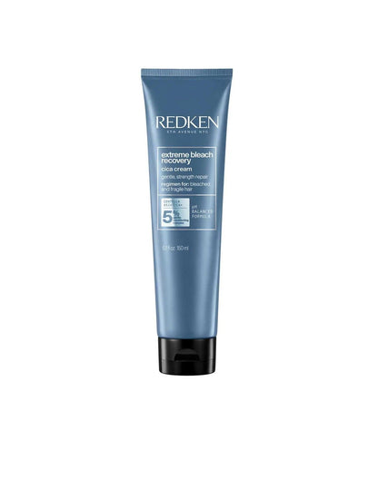 Redken Extreme Bleach Recovery Cica Cream tube for repairing chemically treated and damaged hair.