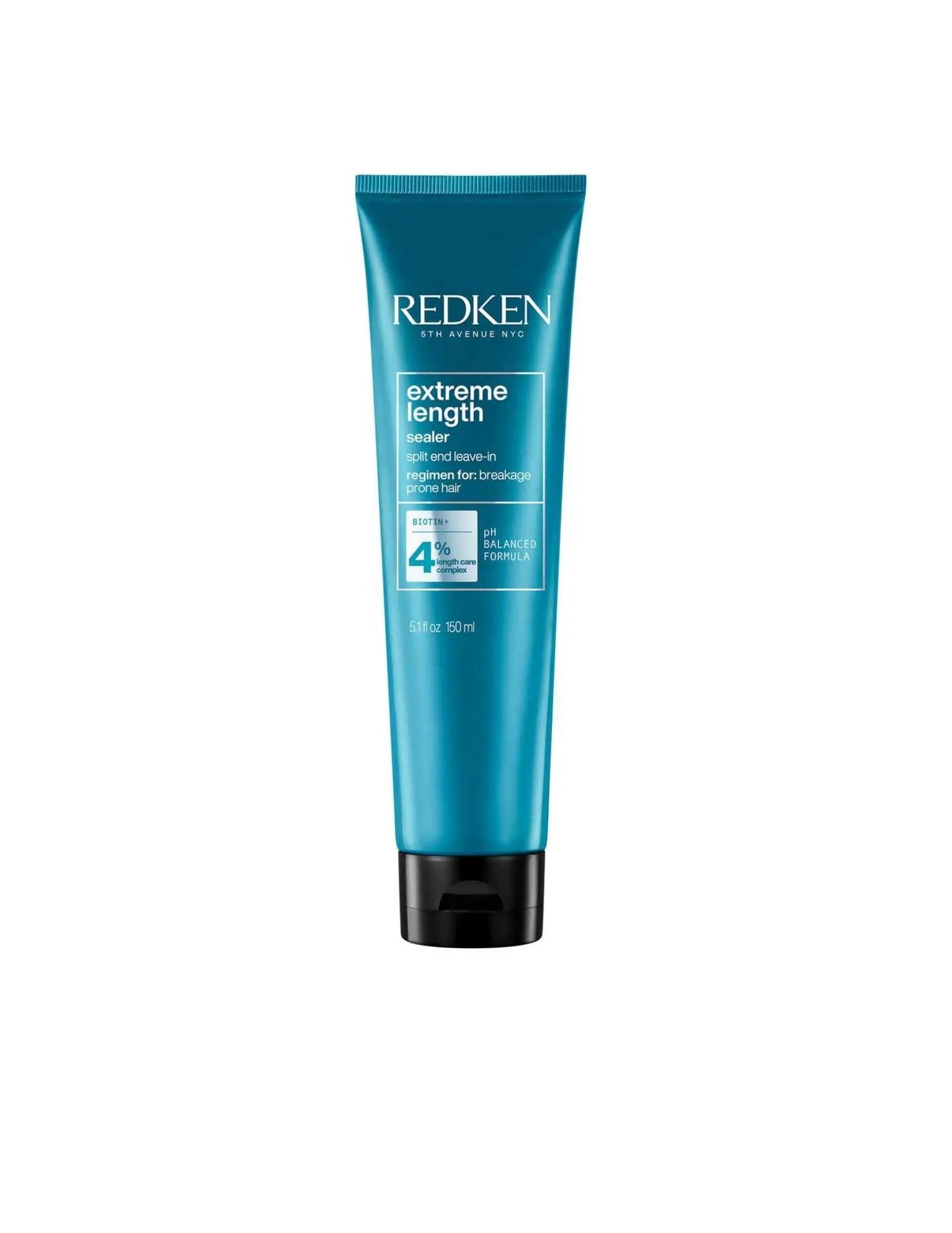 Redken Extreme Length Sealer treatment tube for strengthening and fortifying hair lengths. Suitable for all hair types and textures.
