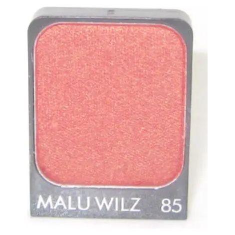 Malu Wilz Eyeshadow 85, shimmering coral powder for vibrant eye makeup looks.