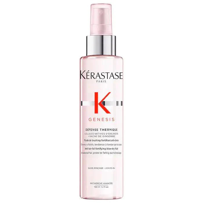 Kérastase Genesis Défense Thermique heat protectant spray bottle 150ml for anti-hair fall and fortifying blow-dry.