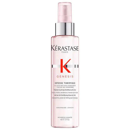 Kérastase Genesis Défense Thermique heat protectant spray bottle 150ml for anti-hair fall and fortifying blow-dry.