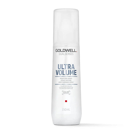 Goldwell Dualsenses Ultra Volume Bodifying Spray 150ml for hair detangling, strengthening, and volume enhancement.