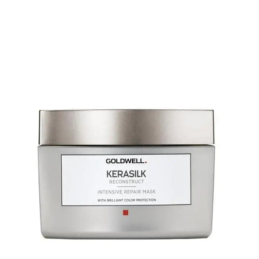 Goldwell Kerasilk Reconstruct Intensive Repair Mask for dry, damaged hair, enhancing moisture and protection.