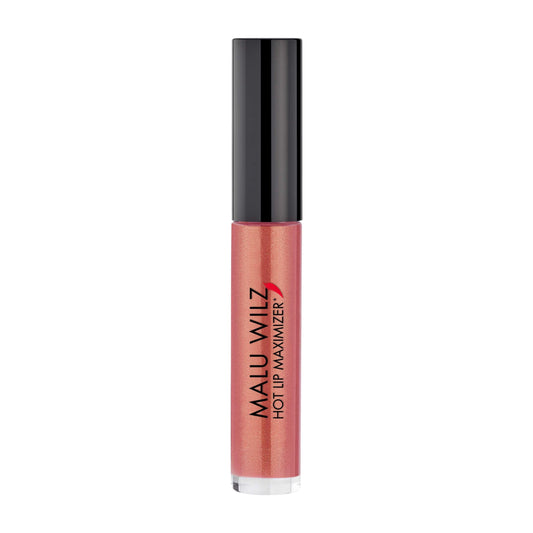 Malu Wilz Hot Lip Maximizer Lip Gloss in a sleek tube, designed for volumizing and enhancing lips.
