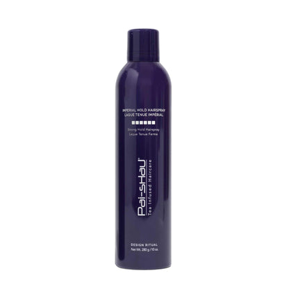 Imperial Hold Hairspray spray can for strong hold and shine, perfect for structured hairstyles and all-day styling.