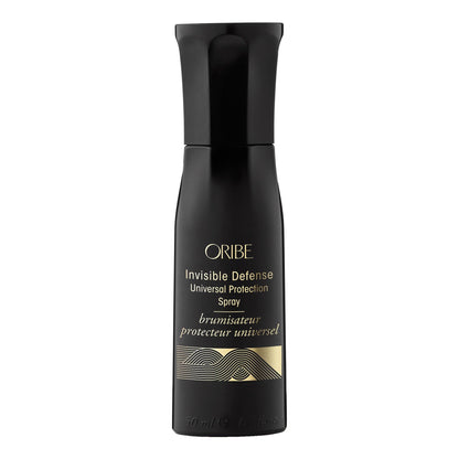 Oribe Invisible Defense Universal Protection Spray bottle for hair care and heat protection.