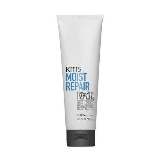 KMS Moist Repair Revival Creme tube for improved hair manageability and control of static and flyaways.
