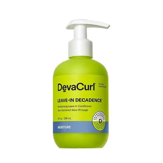 DEVACURL Leave-In Decadence moisturizing leave-in conditioner for soft, nourished curls with frizz control.