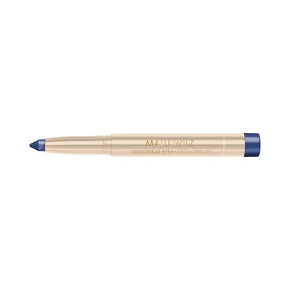 Malu Wilz Long-Lasting Eyeshadow Pen in blue, easy-to-use makeup for vibrant, crease-resistant color.