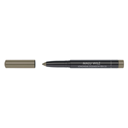 Malu Wilz Long-Lasting Eyeshadow Pen in shade 23 with cap removed, showcasing its convenient design for easy application.