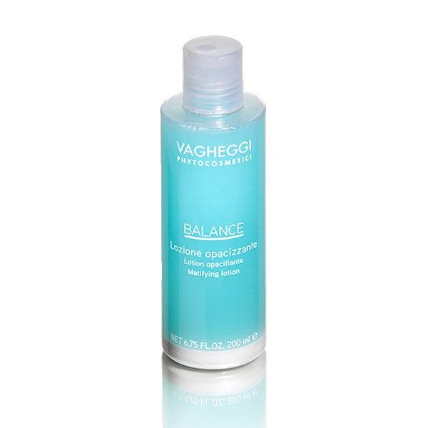 Hydrating and mattifying biphasic lotion for mixed skin in a 200 ml bottle, Balance by Vagheggi Phytocosmetics.