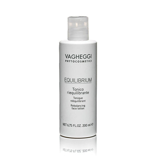 Equilibrium Rebalancing Face Lotion 200ml bottle for gentle skin toning and refreshing, maintaining natural hydro-lipid balance.