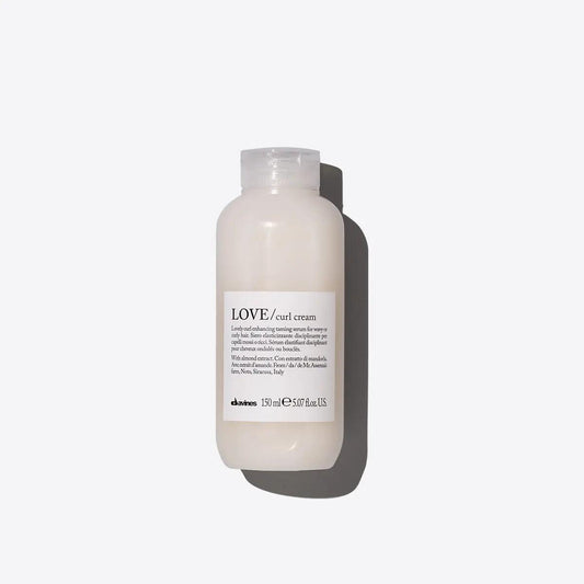 Davines Love Curl Cream bottle for defining and hydrating curly hair, 150ml size with natural ingredients.