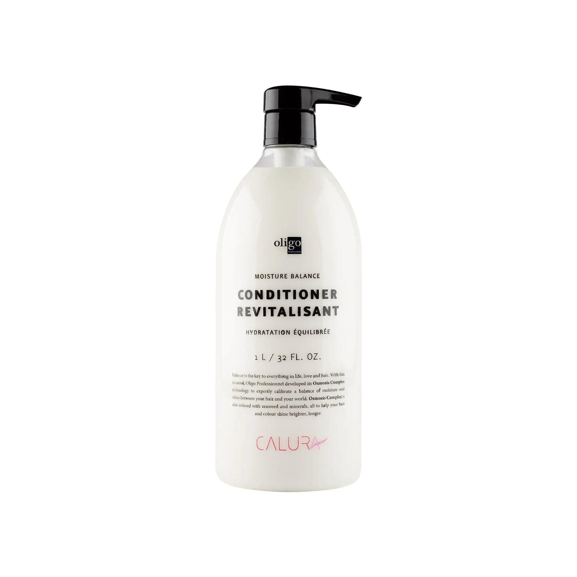 Moisture Balance Conditioner bottle, vegan, paraben-free, sulfate-free, for detangling and moisturizing hair.