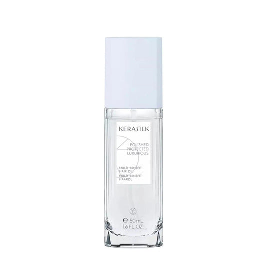 KERASTASE Multi-Benefit Hair Oil in a sleek bottle, ideal for hydrating and smoothing all hair types.