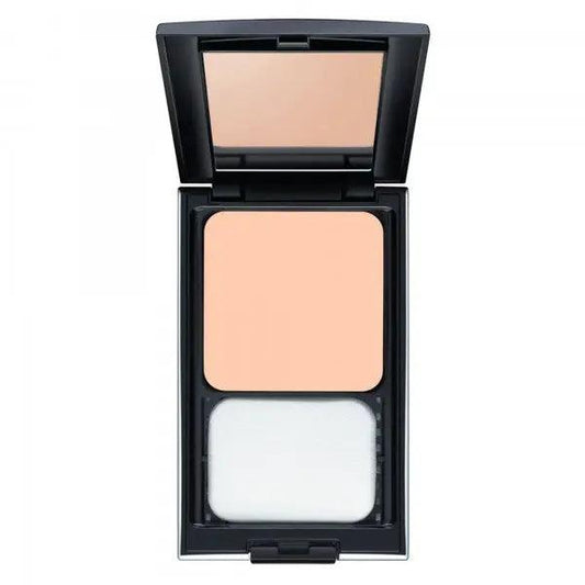 Malu Wilz Perfect Finish Powder Foundation (9g) compact showing powder and applicator for a flawless matte complexion.