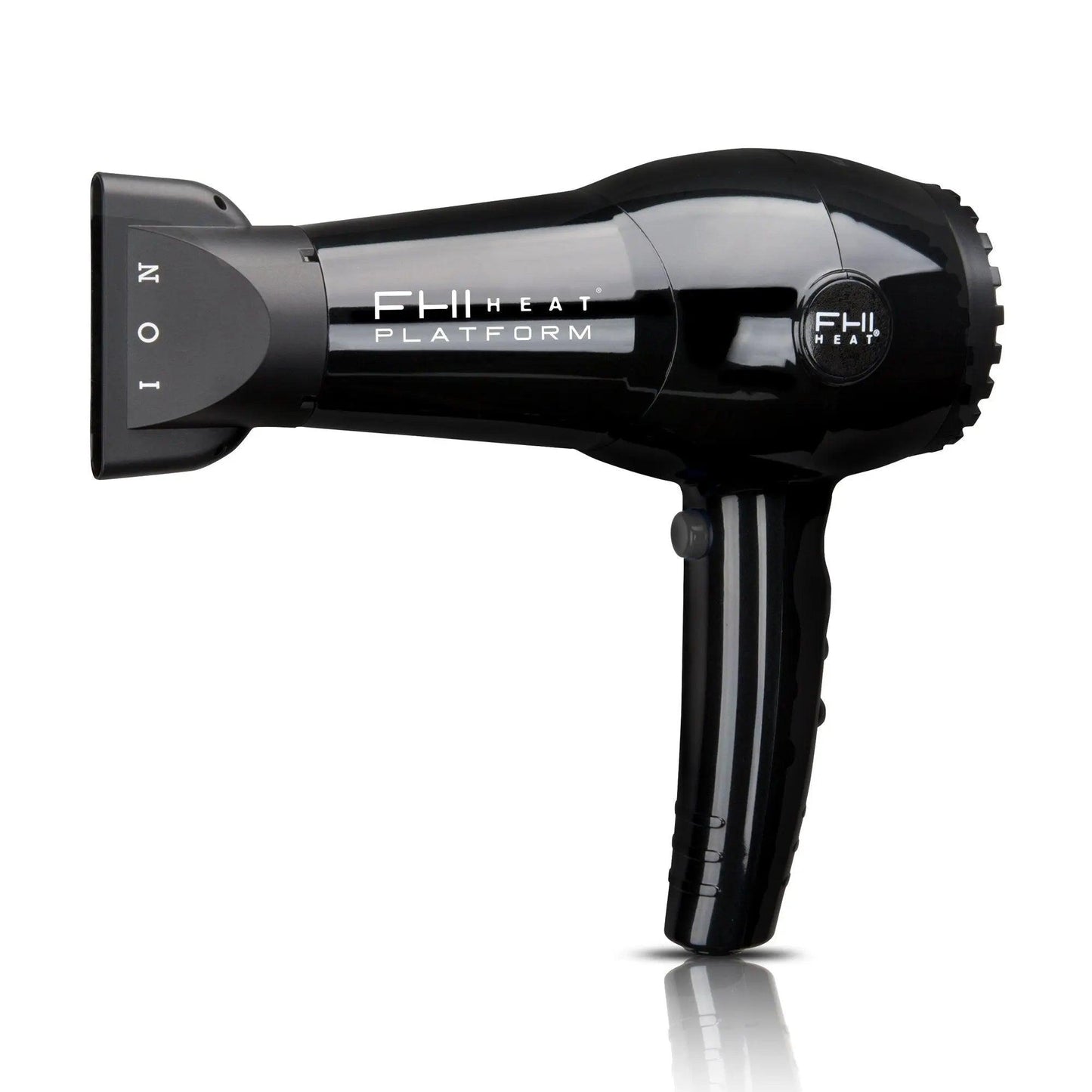 Platform 1900 Nano Lite Pro Hair Dryer in sleek black, featuring tourmaline ceramic technology for smooth, frizz-free hair.