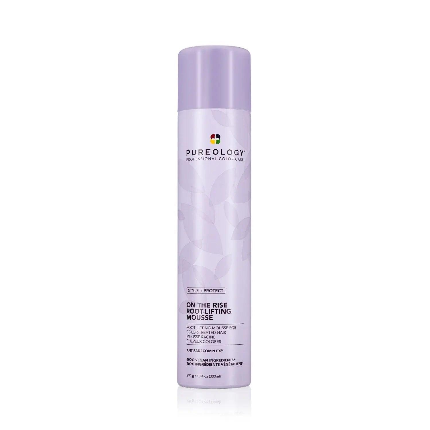 Pureology On The Rise Root Lifting Mousse canister for volumizing hair without buildup.