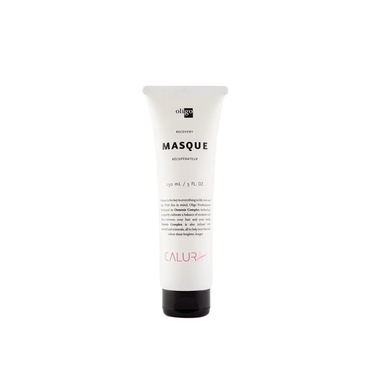 Recovery Mask tube for damaged hair, rich in moisture, vegan, and free from parabens, sulfates, and artificial colors.