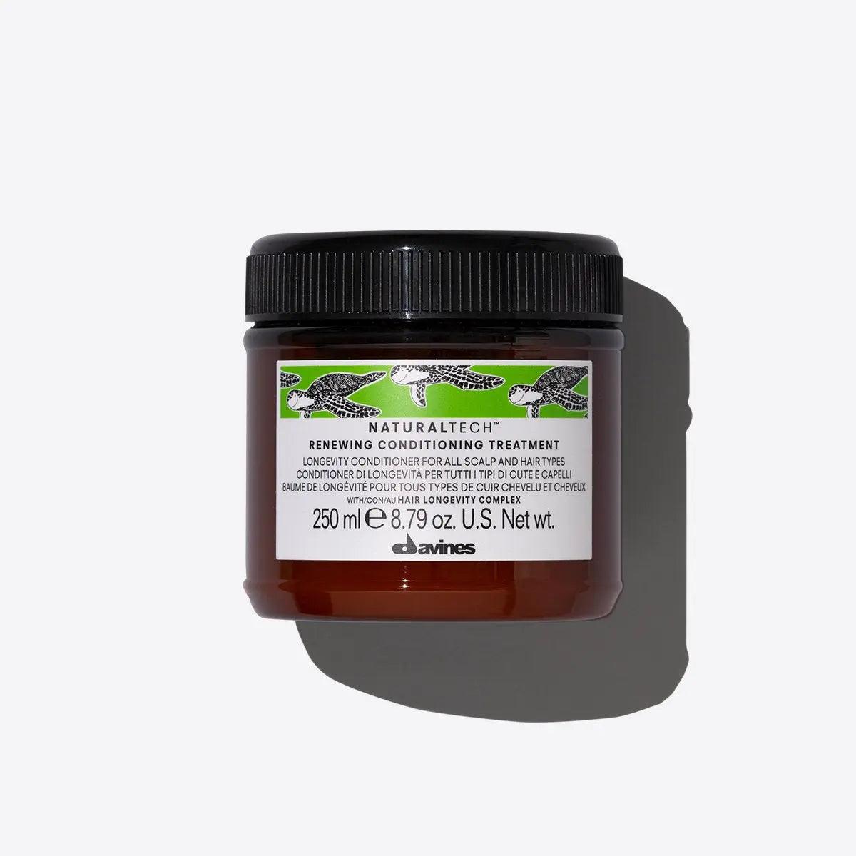 Davines Renewing Conditioning Treatment for all hair types in a 250ml jar, nourishing and moisturizing for healthy, shiny hair.