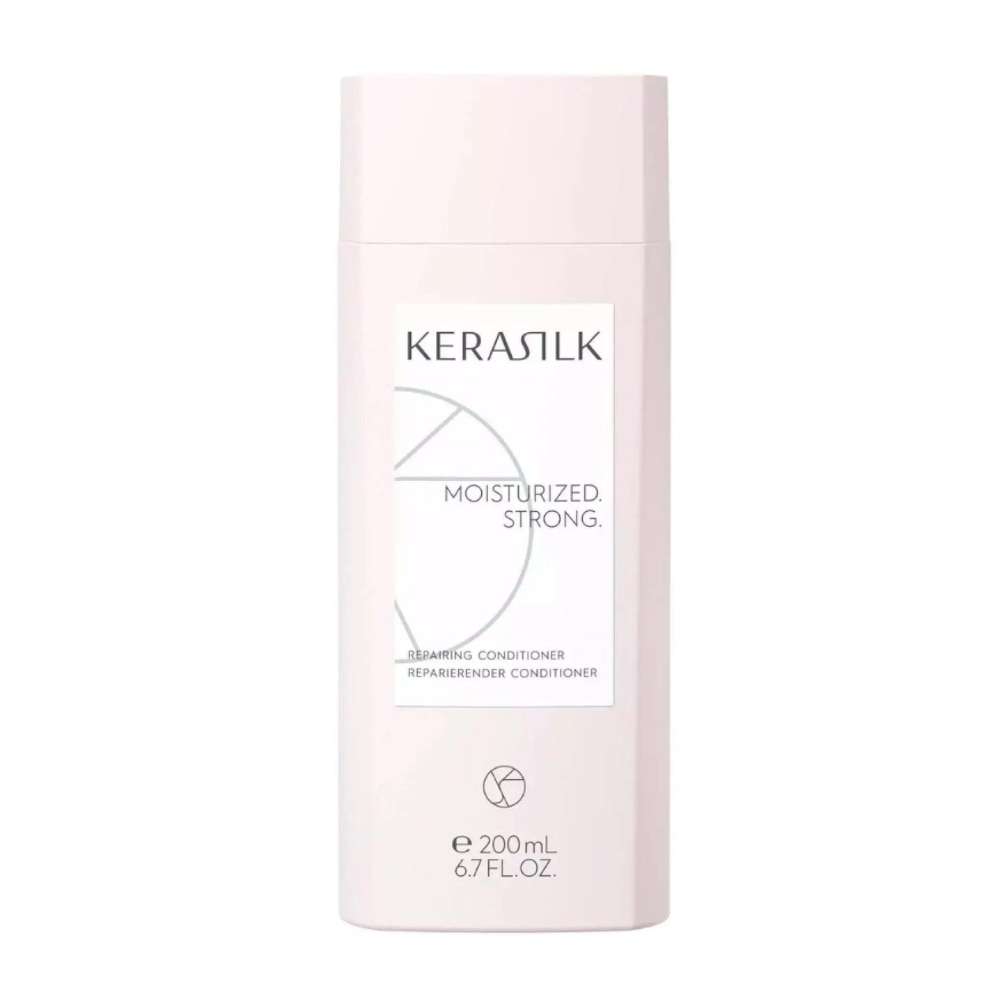 Kerasilk Repairing Conditioner bottle designed to moisturize and strengthen damaged hair, 200 mL.