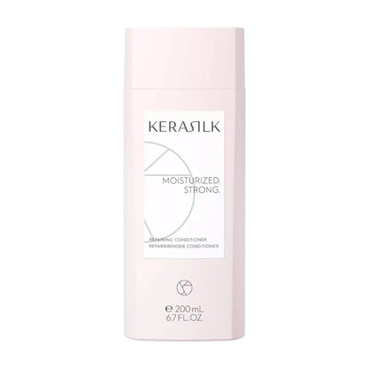 Kerasilk Repairing Conditioner bottle designed to moisturize and strengthen damaged hair, 200 mL.