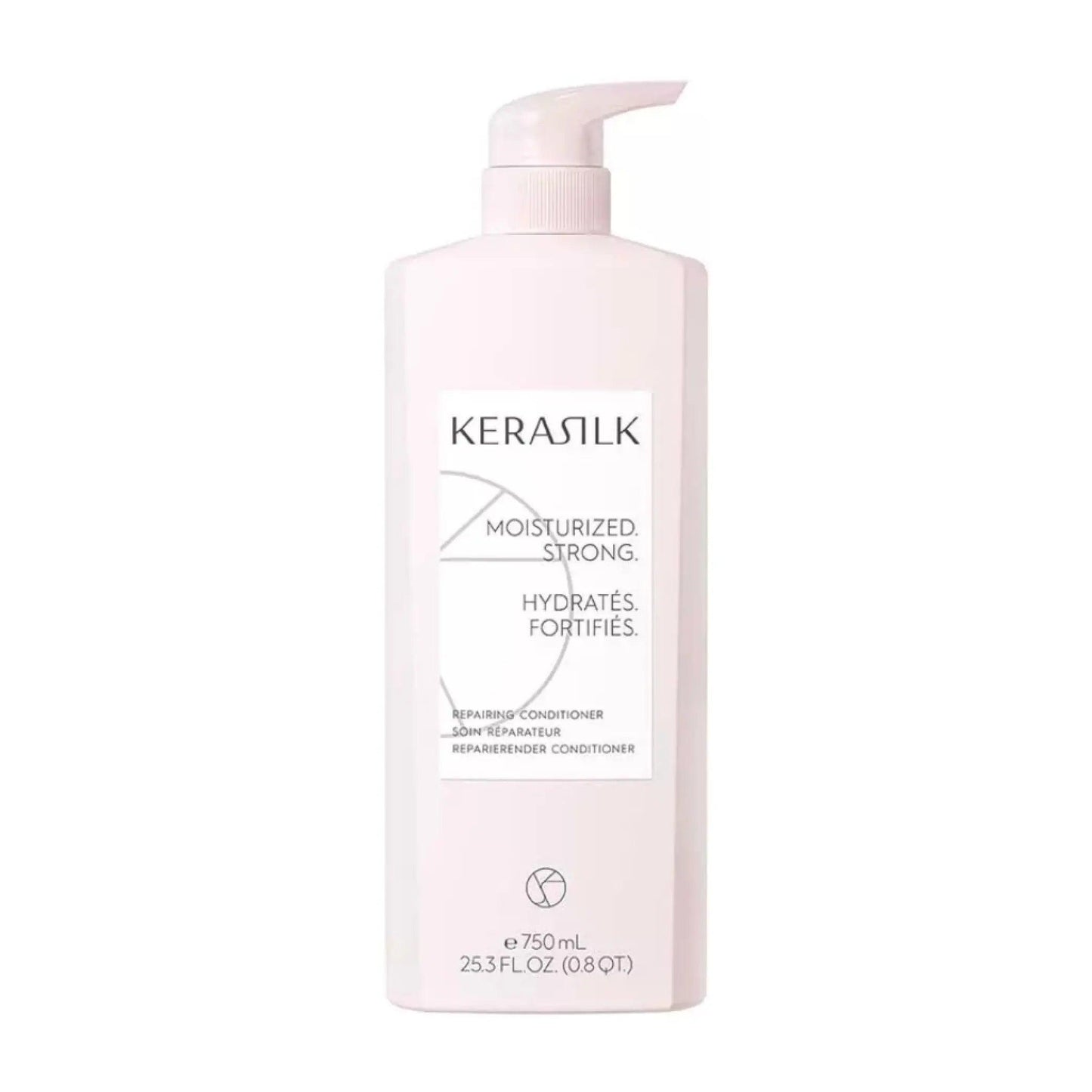 KERASILK Repairing Conditioner bottle, 750ml, for moisturizing and strengthening damaged hair.
