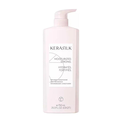 KERASILK Repairing Conditioner bottle, 750ml, for moisturizing and strengthening damaged hair.