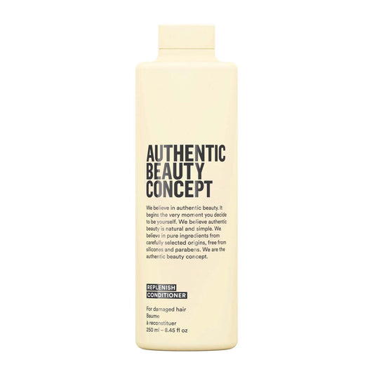 Authentic Beauty Concept Replenish Conditioner bottle for damaged hair, cruelty-free and vegan, 250ml.